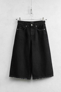 Denim Culotte Βερμούδα – Μαύρο