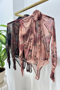 Floral Bodysuit Rose