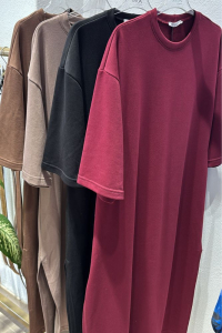 Φόρεμα Φούτερ Brown Midi