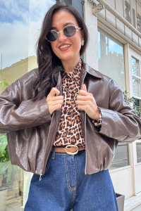 Δερμάτινο Τζάκετ Oversized