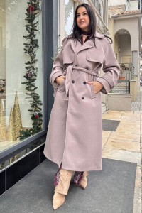 Πανωφόρι με ζώνη στη μέση 